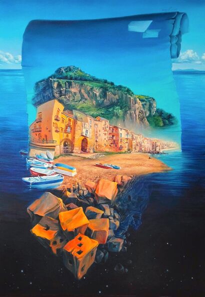 Letters from Sicily. Game of time - a Paint Artowrk by Maya